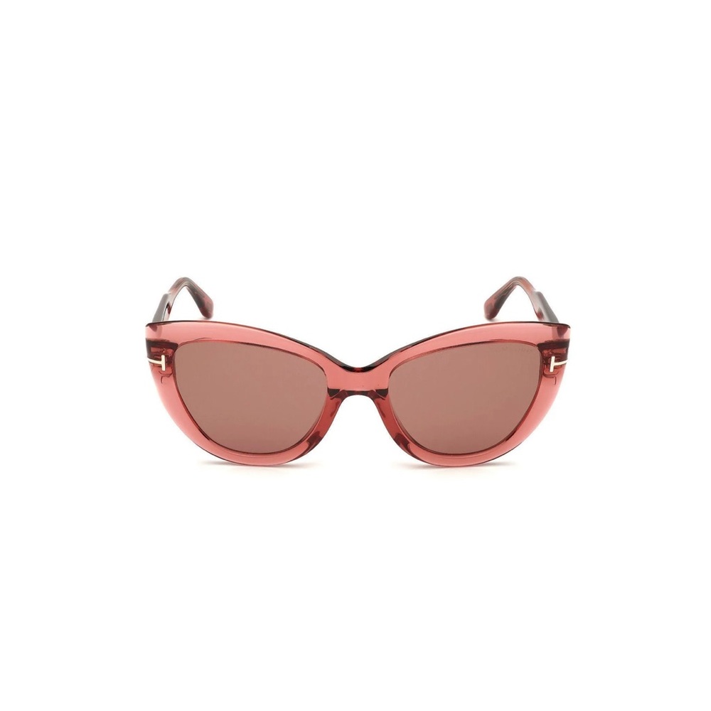 TOM FORD TRANSPARENT ROSE ANYA CAT EYE SUNGLASSES TF762 - Picture 4 of 9